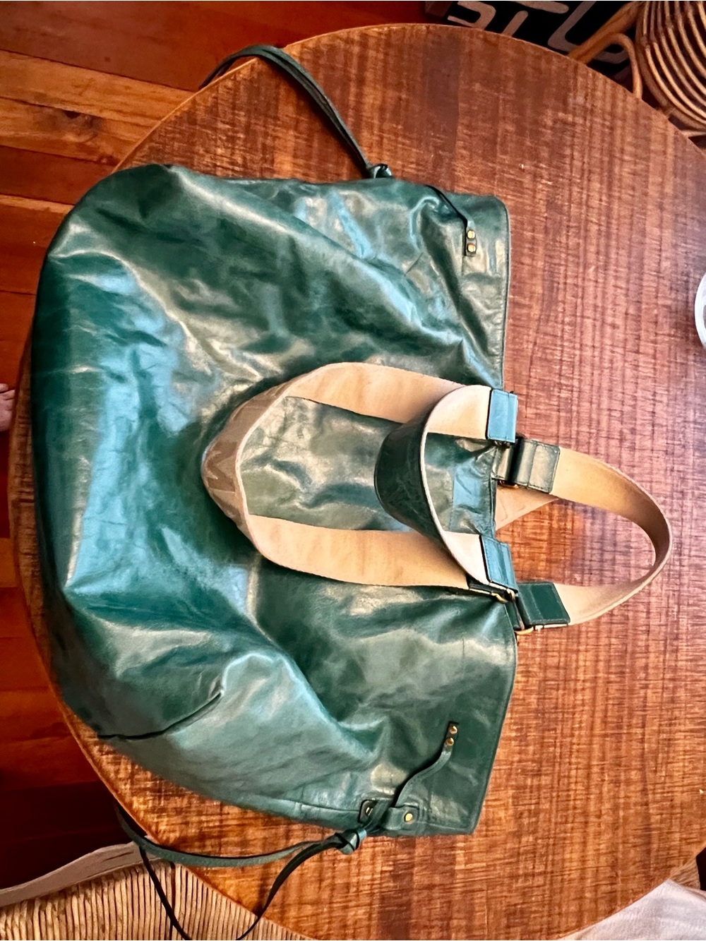 Isabel Marant Teal Green Wardy Tote - Picture 3 of 4